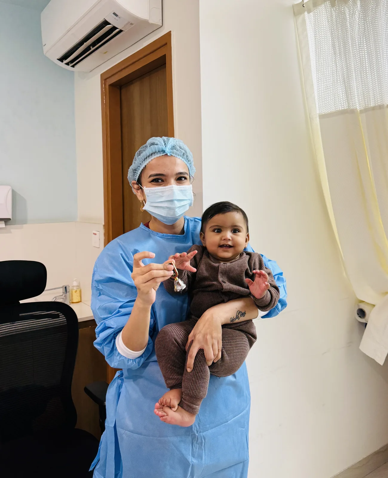 Moment at Dr. Sharvari's clinic